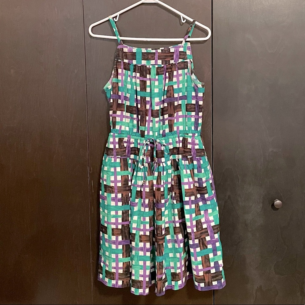 JCP Plaid A-line Dress